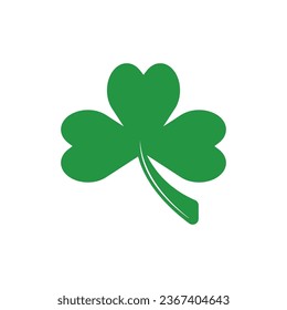 Green Clover Leaf icon Template Design Vector