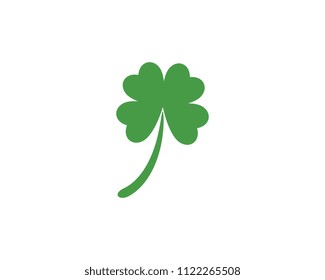 Green Clover Leaf Logo Template Design Vector