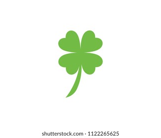 Green Clover Leaf Logo Template Design Vector