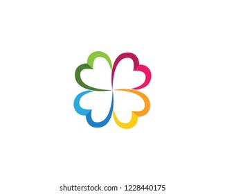 Green Clover Leaf Logo Template