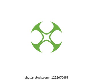 Green Clover Leaf Logo Template Design