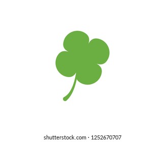 Green Clover Leaf Logo Template Design