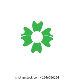 Green Clover Leaf Logo Template Design Vector
