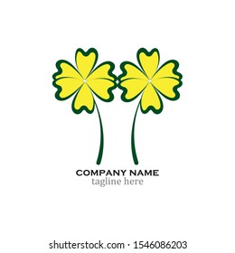 Green Clover Leaf Logo Template Design Vector
