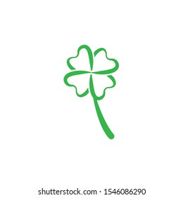 Green Clover Leaf Logo Template Design Vector
