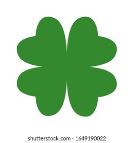 
green clover leaf on a white background