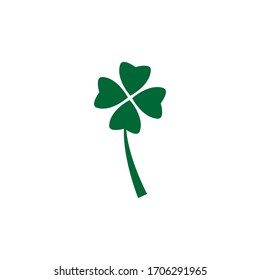 Green Clover Leaf Template Design Vector