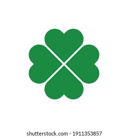 green clover leaves icon vector illustration