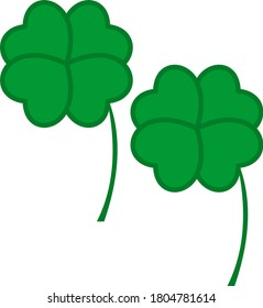 green clover leaves. nature logo.