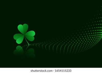 green clover leaves saint patricks day banner