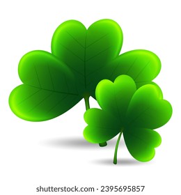 Green clover leaves, St. patricks syimbol or element design