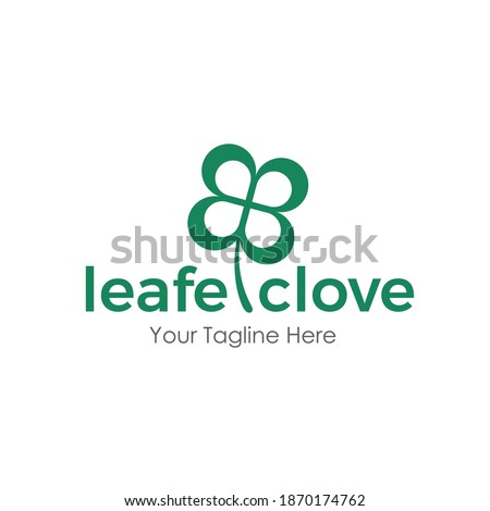 GREEN CLOVER LOGO CONCEPT NATURE AND FLORAL FOR BRAND IDENTITY