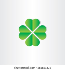green clover luck st patrick symbol design