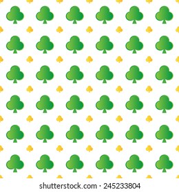 Green Clover  pattern background 