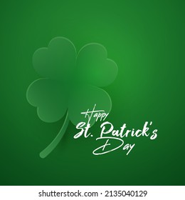 green clover saint patricks day holiday celebration social media banner