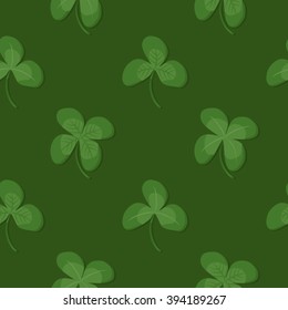 Green clover seamless background