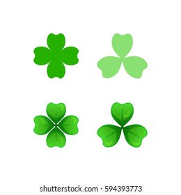 Shamrock Vector Icon On White Background Stock Vector (Royalty Free ...