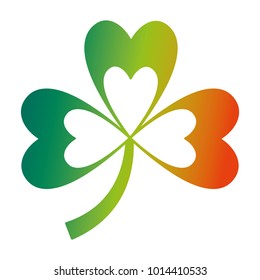 green clover three leaves luck symbol