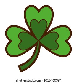 green clover three leaves luck symbol