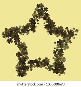 Green clover vector is a confetti which consist of many isolated elements. Stylish and beautiful green clover vector. Can be used as poster, border, background, wallpaper, card and etc