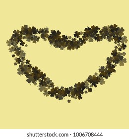 Green clover vector is a confetti which consist of many isolated elements. Stylish and beautiful green clover vector. Can be used as poster, border, background, wallpaper, card and etc