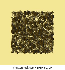 Green clover vector is a confetti which consist of many isolated elements. Stylish and beautiful green clover vector. Can be used as poster, border, background, wallpaper, card and etc