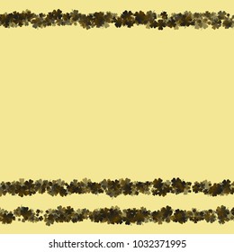 Green clover vector is a confetti which consist of many isolated elements. Stylish and beautiful green clover vector. Can be used as poster, border, background, wallpaper, card and etc