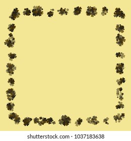 Green clover vector is a confetti which consist of many isolated elements. Stylish and beautiful green clover vector. Can be used as poster, border, background, wallpaper, card and etc