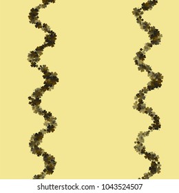 Green clover vector is a confetti which consist of many isolated elements. Stylish and beautiful green clover vector. Can be used as poster, border, background, wallpaper, card and etc