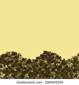 Green clover vector is a confetti which consist of many isolated elements. Stylish and beautiful green clover vector. Can be used as poster, border, background, wallpaper, card and etc