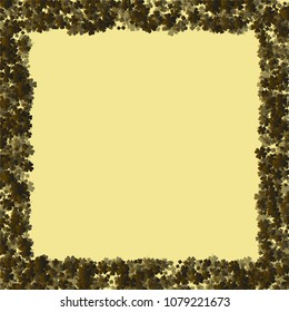 Green clover vector is a confetti which consist of many isolated elements. Stylish and beautiful green clover vector. Can be used as poster, border, background, wallpaper, card and etc