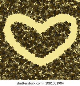 Green clover vector is a confetti which consist of many isolated elements. Stylish and beautiful green clover vector. Can be used as poster, border, background, wallpaper, card and etc