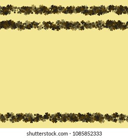 Green clover vector is a confetti which consist of many isolated elements. Stylish and beautiful green clover vector. Can be used as poster, border, background, wallpaper, card and etc
