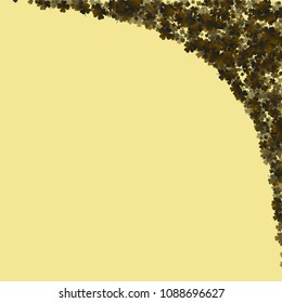 Green clover vector is a confetti which consist of many isolated elements. Stylish and beautiful green clover vector. Can be used as poster, border, background, wallpaper, card and etc
