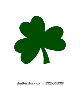 Green clover. Vector image.