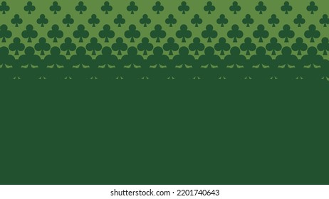 Green club pattern wallpaper with a light brown background that gets bigger as you go down.
