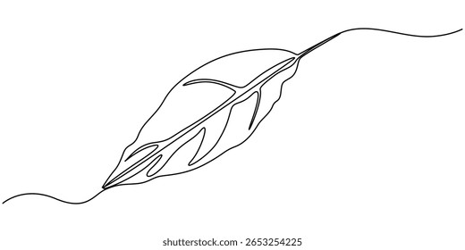 folha de cacau verde desenho contínuo uma linha, Feijoeira de cacau planta marrom contínuo um conjunto de ícones de desenho de linha. Traçado editável. Contorno de coleções de cacau pod isoladas em um vetor de fundo branco