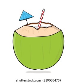 green coconut. coconut vector. green coconut vector icon logo design illustration wallpaper background
