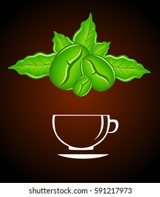 green coffee cup