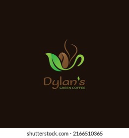 Green Coffee Logo - Coffee Bean Cup Logo 