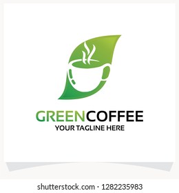 Green Coffee Logo Design Template Inspiration