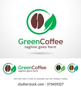 Green Coffee Logo Design Template 