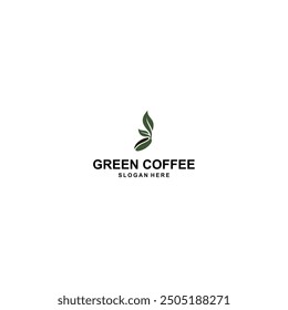 Green Coffee Logo Design Vector
