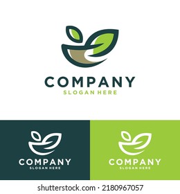 Green Coffee Logo Template Design Vector, Emblem, Design Concept, Creative Symbol, Icon