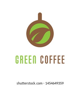 Green Coffee Logo Vector Template 