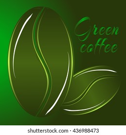 green coffee two seeds logo