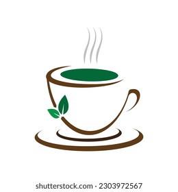 Green Coffee Vector Logo Design Free Download