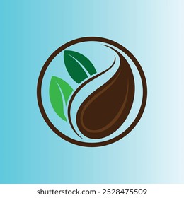 Green Coffee Vector Logo Design Free Download