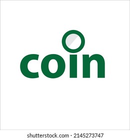 logotipo de moneda verde logotipo sencillo para su empresa