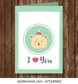 green collection for banners,Placards with bear